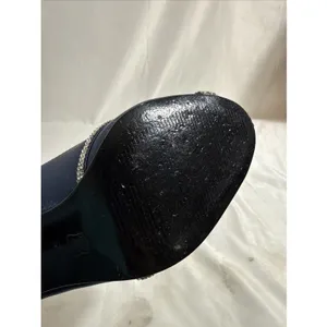 Caparros Blue Satin Shoes Women 5.5B Rhinestones Hells Formal Fashion thumbnail 6