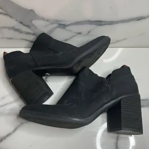 Dr Scholl's Women's Black Classic Chunky Heel Pull-On Comfort Lanie Boots Sz 9.5 thumbnail 6