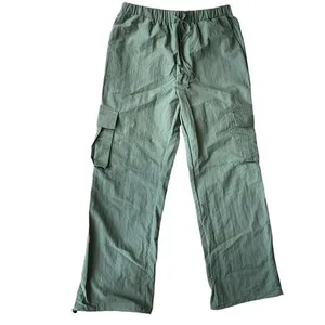 Le Lis Women’s M Baggy Cargo Pants Sage Green Pull‎ On Gorpcore Y2K Streetwear thumbnail 2