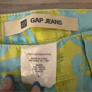 GAP Yellow and Blue Mini Skirt Casual Resort Wear thumbnail 2