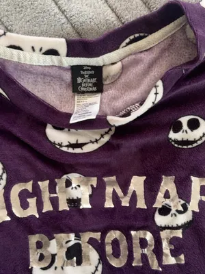 Disney Nightmare Before Christmas Jack Skellington Pajama Set M (8–10) thumbnail 3