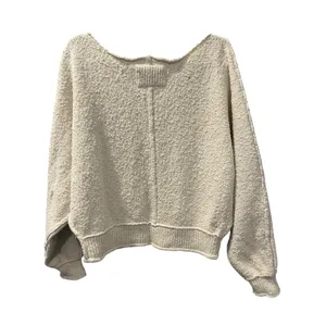 Free People Found My Friend Pullover Boucle Textured Sweater Size XS Oversized thumbnail 7