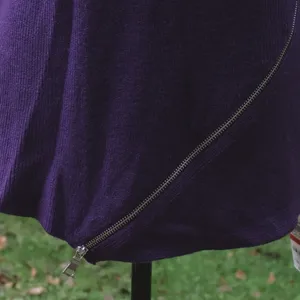 Bar III Purple Dynasty Cowl Turtleneck Sweater Womens Size XS Zipper Wool Blend thumbnail 4