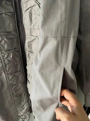 INC International Concepts Taupe Ruffle-Front Trench Coat with Hood thumbnail 13