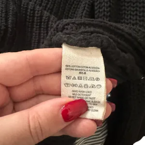 FREE PEOPLE Damsel Flare Sleeve Ribbed Knit Sweater Black‎ Small thumbnail 5