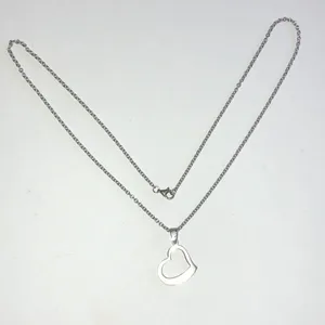 Stainless Steel Silver Tone Mother Heart Pendant Necklace thumbnail 5