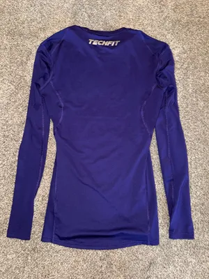 Adidas Techfit Compression Long Sleeve Climalite Athletic Top thumbnail 3