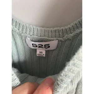 525 America Sage Green Ribbed Knit Sleeveless Cropped Tank Top Sweater Womens XS thumbnail 2