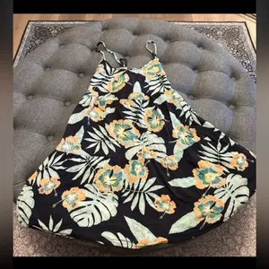 Roxy‎ hibiscus beach floral dress xs thumbnail 3