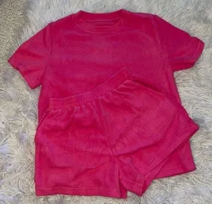 NWOT Pink Fleece Lounge Set Size M thumbnail 2
