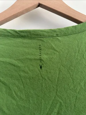 All saints green short sleeve shirt thumbnail 5