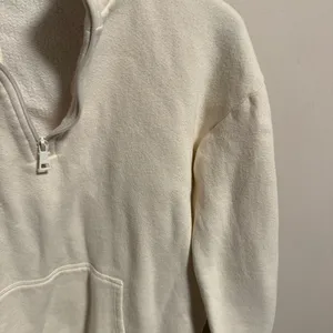 Beyond Yoga Recharge 1/4 Zip Pullover Sweater in Cream- Size XS thumbnail 3