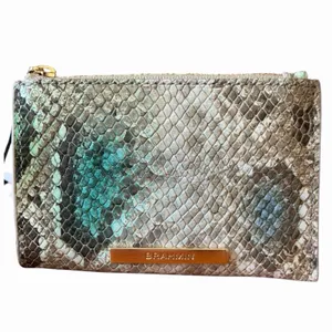 Brahmin NWT Mckenna Coin Purse Small Pouch Clutch Cerulean All Over Snake Print thumbnail 2