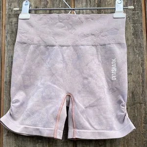 Woman’s Small Gymshark Lavender Bike Shorts with Seamless Waistband Outdoors thumbnail 1