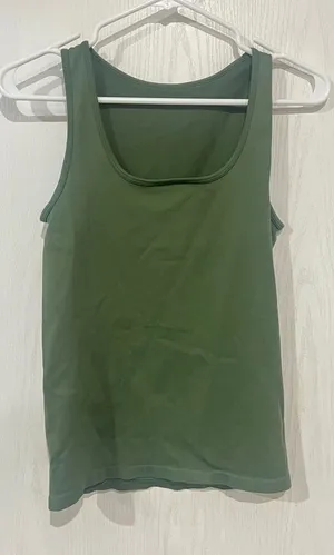 REMOVING TODAY Final price Olive Green Sleeveless Women's Top thumbnail 1