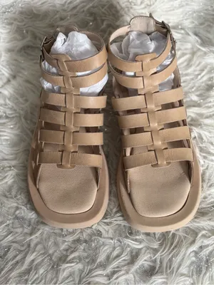 Pilcro Women’s Tan Woven Gladiator Sport Leather Sandals Size 38 thumbnail 12