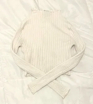 Princess Polly White Mockneck Sweater thumbnail 3
