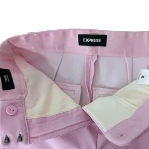 Express Women's High-Waisted Straight Leg Dress Pants Pink Lilac NWOT thumbnail 9