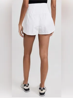 Free People The Way Home Shorts White High-Waist Athletic Shorts, summer cute ✨ thumbnail 3