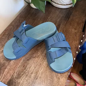 Chaco‎ Chillos Slide Sandals Womens Size 7 Ocean Blue Adjustable Comfort Casual thumbnail 2