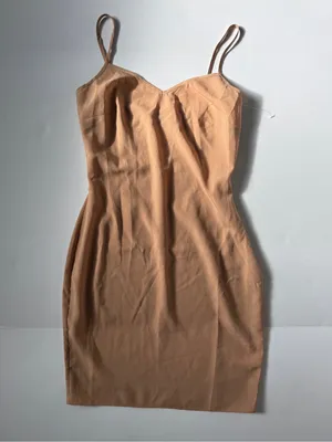 Nadine Merabi Nude Satin Slip Mini Dress XS US 2 NWOT thumbnail 2
