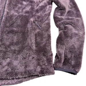 North Face Women's Osito Coat Jacket High Pile Teddy‎ Fleece Size Small Plum thumbnail 5