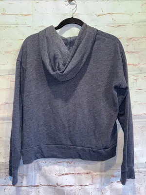 Hollister Navy Pullover Hoodie Pink Script Logo pullover pockets lightweight M thumbnail 4