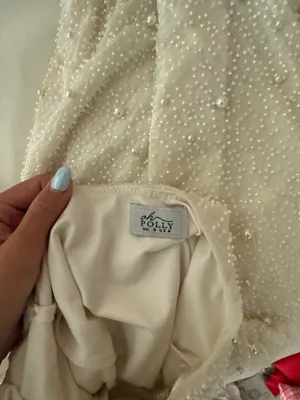 White Oh Polly Mini Dress Pearl thumbnail 5