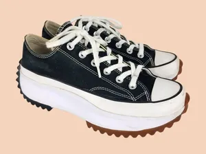 Converse Chuck Taylor Run Star Hike Platform Black White thumbnail 1