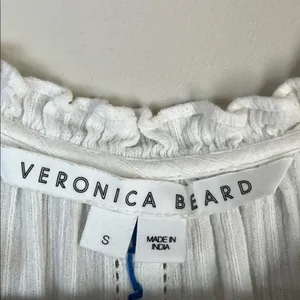 Veronica Beard Embroidered Mini Bobo Dress Gauze Cotton Sz Small‎ thumbnail 5