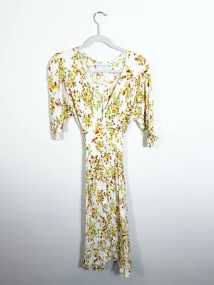 Faithfull The Brand Rafa Midi Dress Goldie Floral Size 2 thumbnail 5