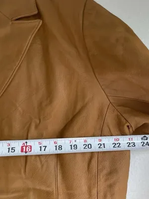 Vintage Styleworks Newport News Women’s Leather Brown Coat Jacket Button Sz L thumbnail 6