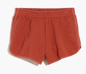 Madewell MWL Curved-Hem Sweatshorts | Coral thumbnail 1