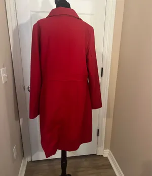 Red fall coat thumbnail 3