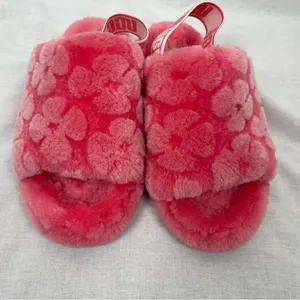 Ugg Fluff Yeah Poppy Slide Slippers Strawberry Sorbet thumbnail 7