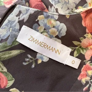 Zimmermann espionage ruched ruffle silk belted floral‎ dress thumbnail 6