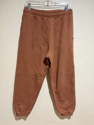 Aritzia TNA Sweatfleece Cozy Fleece Mega Fit Joggers Sweatpants Brown Medium thumbnail 2