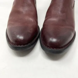 Born Wynd Short Ankle Leather Western Cowgirl Boots Booties Burgundy Women’s 8.5 thumbnail 4