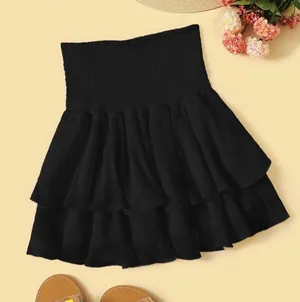 Smocked High Rise Mini Skirt 🖤 Black Size XS thumbnail 2