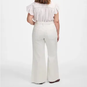 Madewell The Plus Curvy Pieced Barrel-Leg Jean in tile‎ white size 20 20W NWT thumbnail 11