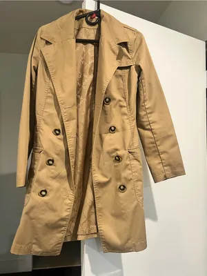 H&M Camel Double-Breasted Trench Coat thumbnail 1