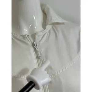 Vintage 90s Nike White Track Jacket Women’s Aztec Sun Embroidered Windbreaker S thumbnail 8