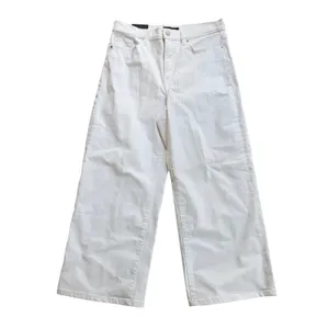 Banana Republic Womens 30/10 High Rise Wide Leg Crop Jeans Pure White 862762 thumbnail 3