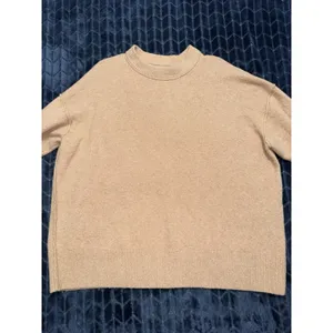 Aerie Women's CozyUp Beige Sweater Oversized Crew Neck Soft Size Large thumbnail 2