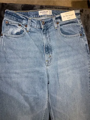 Abercrombie & Fitch The 90s Straight Ultra High Rise Jean Size 27 (4 Long) NWT thumbnail 11