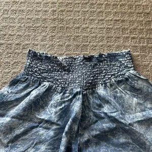 Thread & Supply Elastic Waist Blue Flowy Shorts‎ Womens Size Small S Summer Pool thumbnail 2