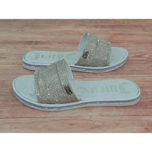 Juicy Couture Women Shoes Sandals Yippy Silver Rhinestones Slide Size 6 thumbnail 7