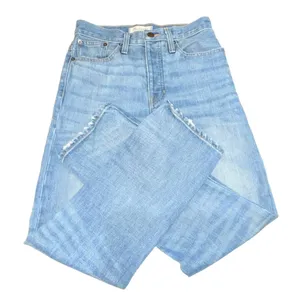Madewell‎ The Dadjean Light Wash Button Fly Relaxed Size 23 Cotton 90's Straight thumbnail 5