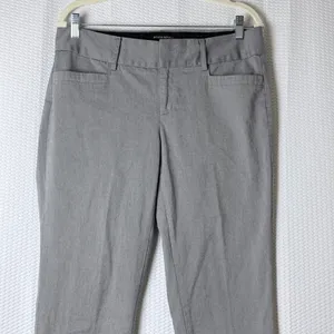 Banana Republic Jackson Fit Trousers Women 8 Gray Ankle Length Stretch‎ Workwear thumbnail 3