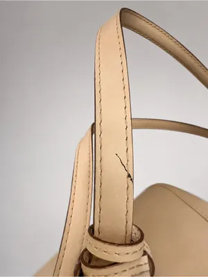 Michael Kors Jet Set Brown/Tan Soft Leather Large Tote Bag Purse W/Logo Charm thumbnail 7